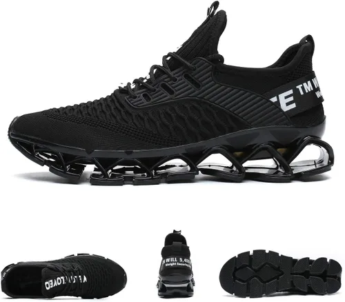 Vista 2 de Zapatos deportivos Chopben para correr, tenis a la moda con red transpirable y suela suave antideslizante, zapatos para caminar casuales y atléticos