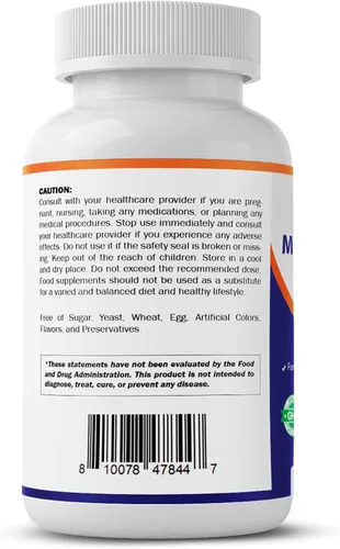 Vista 9 de Vitamatic Myo-inositol 2000 mg por porción – 240 cápsulas vegetales – 60 porciones – Sin OMG, sin gluten – Fabricado en Estados Unidos