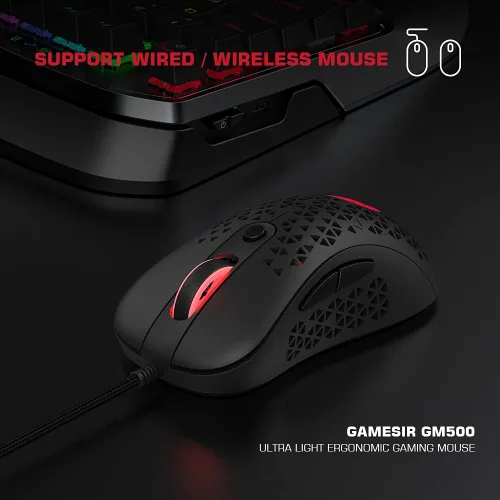 Vista 7 de Gaming Keyboard and Mouse for PS4Xbox OneXbox Series XSNintendo SwitchPC GameSir VX2 AimSwitch Wireless Keyboard and Mouse Adapter with RGB Backlit