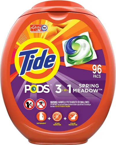 Vista 15 de Tide PODS detergente para ropa en cápsulas, removedor de manchas 3 en 1, combatiente de olores, protector de color, 42 unidades, compatible con HE