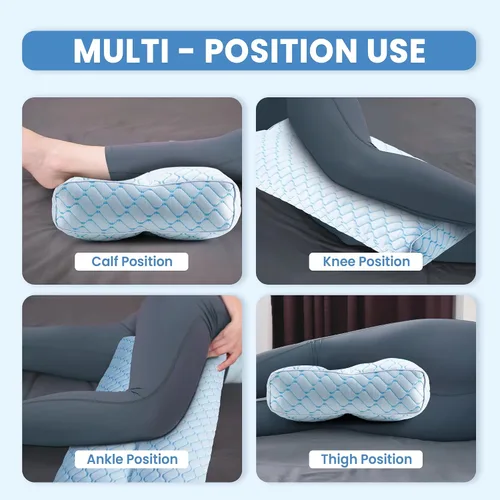 Vista 9 de puredown® Almohada de rodilla para dormir de lado, almohada de elevación de piernas para dormir de lado, almohada entre las piernas para alinear