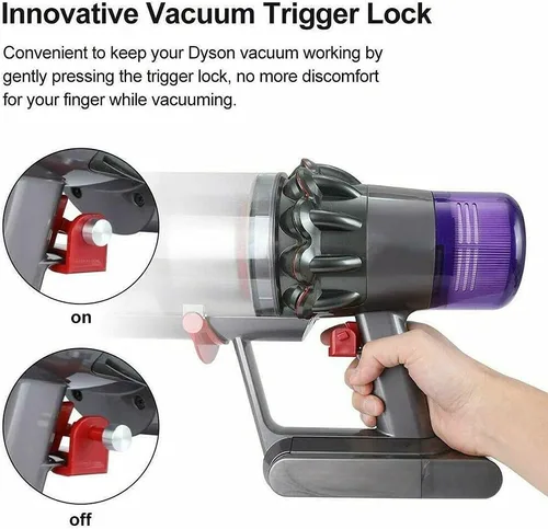 Vista 6 de Kit de botón de interruptor y bloqueo de gatillo para accesorios de aspiradora Dyson V11/V10