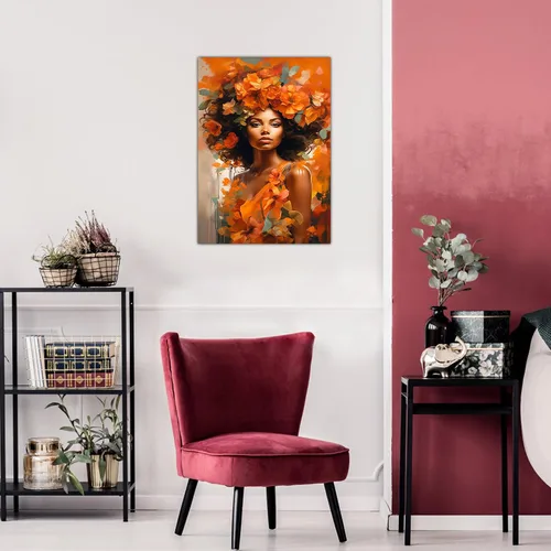 Vista 274 de Arte de pared afroamericano, decoración de rey y reina bailarín negro para sala de estar, arte de pareja de amor negro para dormitorio, lienzo