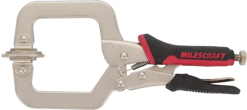 Vista 5 de Milescraft 4000 Abrazadera de Cara de 2 pulgadas Premium Resistente, con Bloqueo, Abrazadera en C con Almohadillas Giratorias Ajustables