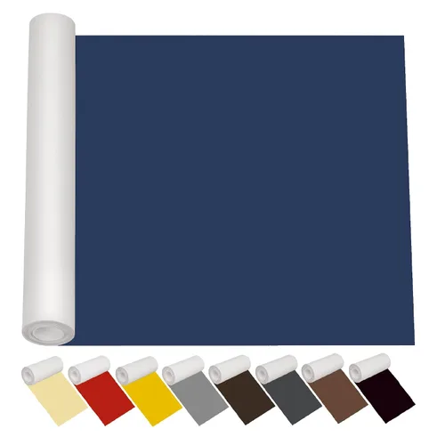 Vista 11 de Kit de parches de reparación de cuero para muebles de 12.6 x 60 pulgadas, cinta de cuero autoadhesiva duradera e impermeable beige, parche de cuero