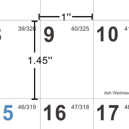 Vista 5 de Calendario de pared 2021