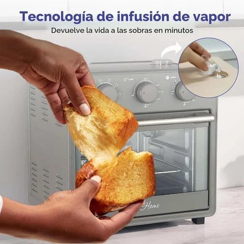 Vista 5 de Magnavox Home, horno freidora de aire de 16.5 cuartos de galón, con infusión de vapor, negro, horno de encimera de convección, 6 funciones