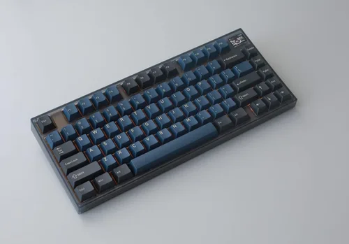 Vista 3 de keydous Teclado mecánico inalámbrico NJ81 con pantalla personalizable Bluetooth2.4GTeclado para juegos intercambiable en caliente al 75% con teclado