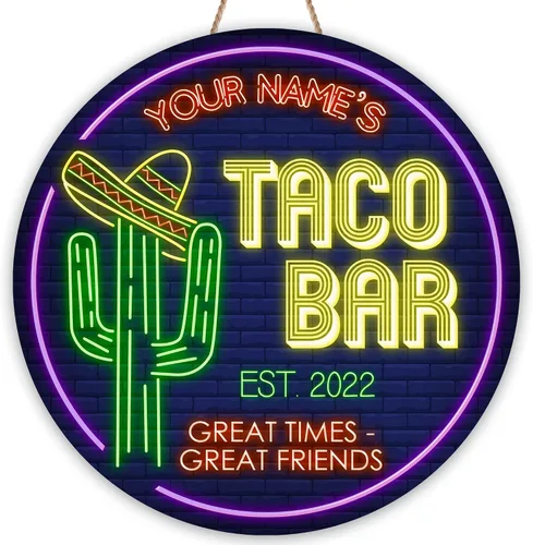 Vista 11 de Placa de pared de madera de bar de tequila mexicano personalizado, letrero de bar de México, letrero rústico para pub para el hogar, decoración
