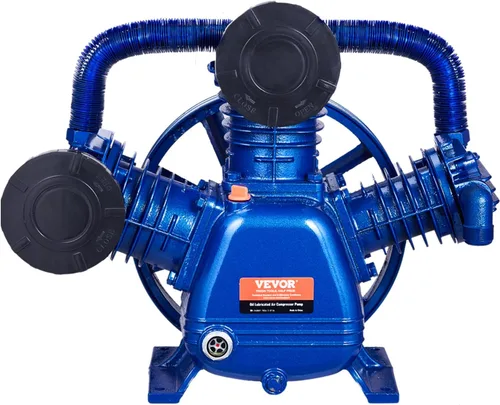Vista 12 de VEVOR Cabezal de bomba de compresor de aire, 3HP 5.8CFM @ 90PSI, cabezal de bomba de pistón de compresor de aire lubricado con aceite de doble