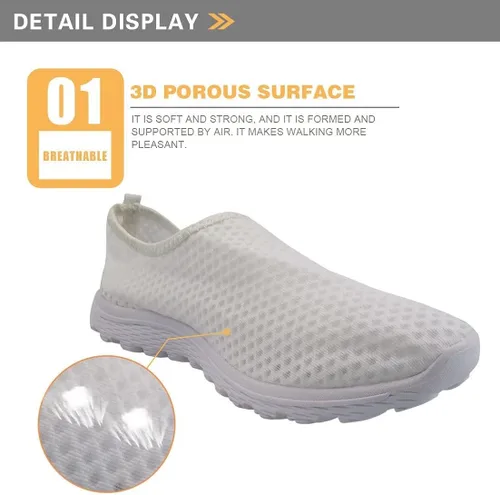 Vista 5 de GIFTPUZZ Zapatillas de correr para mujer ligeras antideslizantes transpirables de malla para caminar