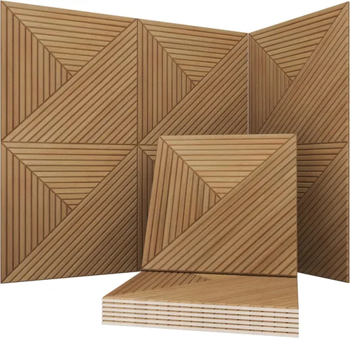 Vista 13 de Soon Global Paquete de 8 Paneles Acústicos, Paneles de Pared Insonorizados, Paneles Absorbentes de Sonido de 48 X 32 Pulgadas, Paneles Acústicos