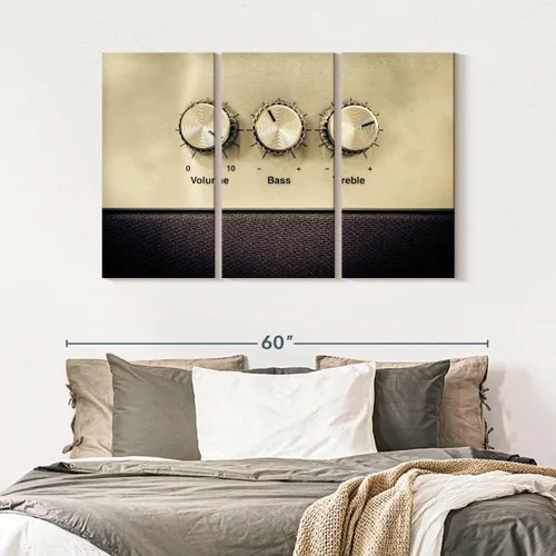 Vista 186 de Elephant Stock BW - Reproductor de discos de vinilo para pared, lienzo horizontal, decoración de pared de sala de estar de 3 piezas, impresión