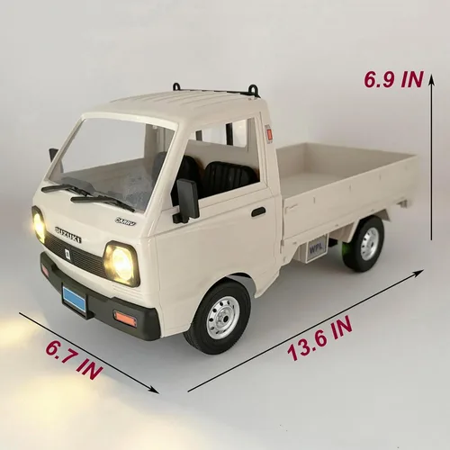 Vista 2 de HLSFWDRIVE WPL D14 RC Kei Truck 4x4 Control remoto Drift Car escala 1/10