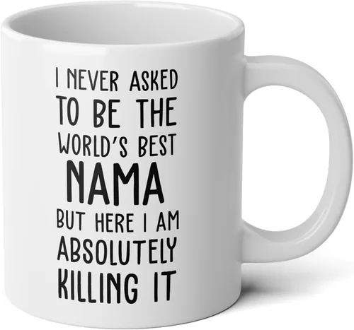 Vista 2 de World's Best Nama Mug – Divertido regalo de Nama – Taza de café Nama – Cita de Nama – Best Nama Ever – Greatest Nama – Tazas – Broma