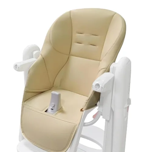 Vista 8 de LAFANDE Fundas para silla alta para bebé, cojín para silla de comedor de bebé, cojín transpirable, piel sintética con asiento acolchado para Peg