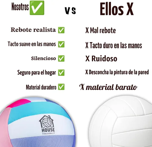 Vista 5 de in The House - Pelota de voleibol suave para interiores para niños y niñas (a partir de 3 años), sensación realista, pelota de entrenamiento