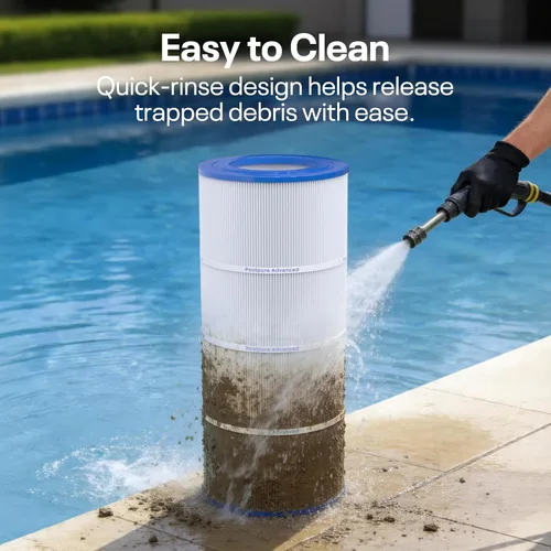 Vista 7 de POOLPURE Filtro de piscina PLF100A reemplaza a Pentair CC100, CCRP100, PAP100, PAP100-4, Ultral-C3, Unicel C-9410, R173215, Filbur FC-0686