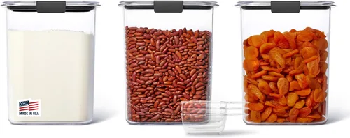 Vista 13 de Rubbermaid Brilliance - Recipientes para almacenar alimentos, libres de bisfenol A, con tapas
