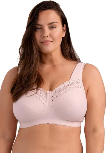 Vista 7 de Miss Mary Of Sweden Broderie Anglaise - Brasier de algodón cómodo sin aros para mujer