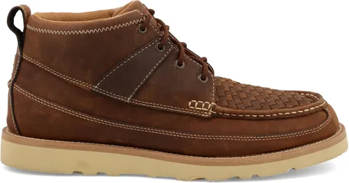 Vista 4 de Twisted X Zapatos casuales para hombre, Sillín tejido y sillín aceitado