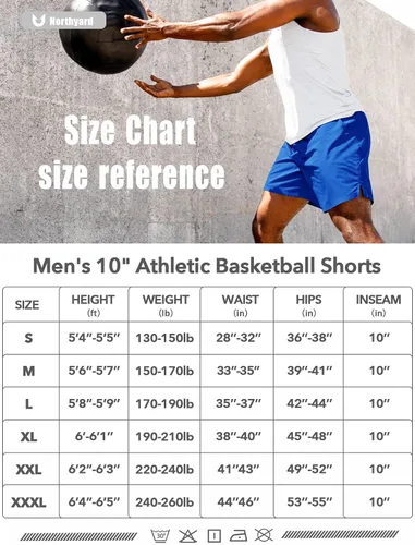 Vista 7 de NORTHYARD Pantalones cortos deportivos de baloncesto para hombre, de 5, 7, 10 pulgadas, para entrenamiento, gimnasio, secado rápido, pantalones