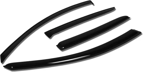 Vista 13 de Auto Dynasty Protectores de lluvia con cinta adhesiva compatible con Sentra B15 4DR 2000-2006 4 piezas deflector de visera de ventilación de ventana