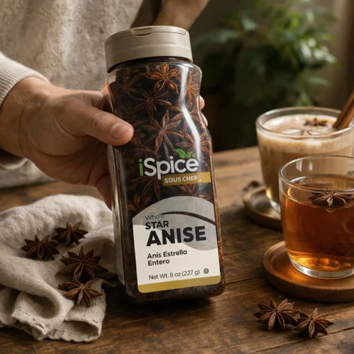 Vista 5 de iSpice Premium Anís estrellado multiusos Especias esenciales de cocina Anis Estrellado Estrella De Anis totalmente natural 8 oz (227 g)