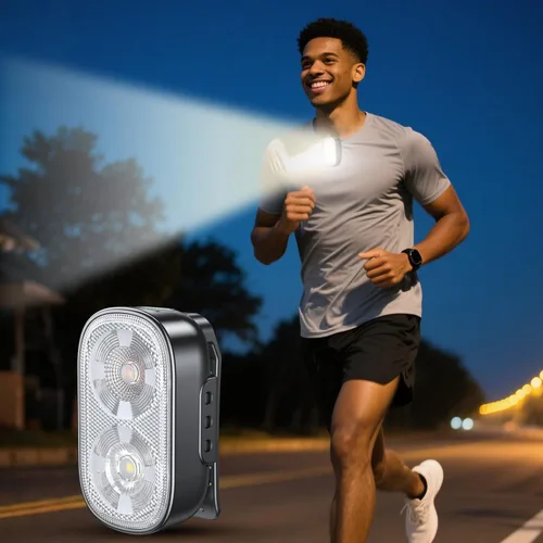 Vista 8 de Zewdov Mini linterna con clip ultra brillante de 500 lúmenes, recargable, 10 modos de manos libres, linterna EDC de bolsillo impermeable, pequeña