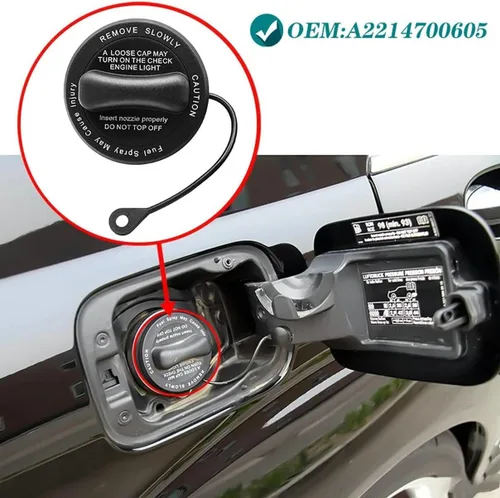 Vista 3 de Tapa de llenado de gas del tanque de combustible A2214700605 para Mercedes-Benz E430 E320 SLK320 ML350