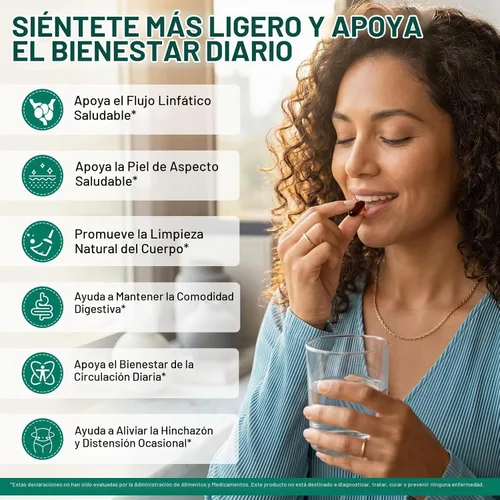 Vista 2 de Suplementos de drenaje linfático, soporte del sistema linfático