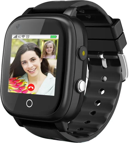 Vista 13 de OKYUK Reloj inteligente con GPS 4G para niñas y niños, IP67, impermeable, deportivo, reloj inteligente para niños, con cámara, WiFi, videollamada