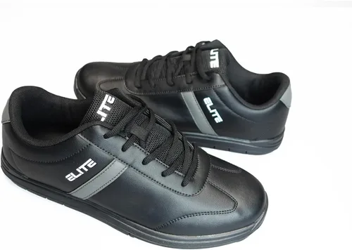 Vista 6 de ELITE Zapatos de bolos deportivos básicos con cordones para hombre con suela deslizante universal para jugadores diestros o zurdos