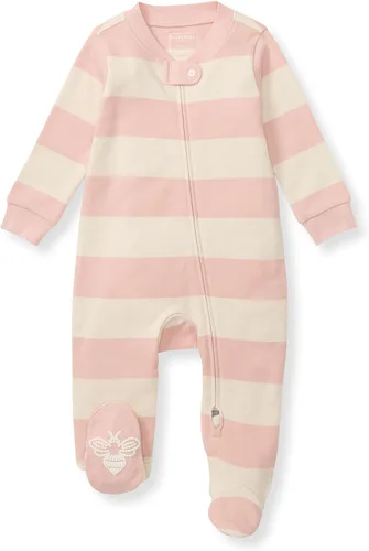 Vista 28 de Burt's Bees Baby Pijama con pies de algodón orgánico para niña Cozy Teddies - Paquete de 1