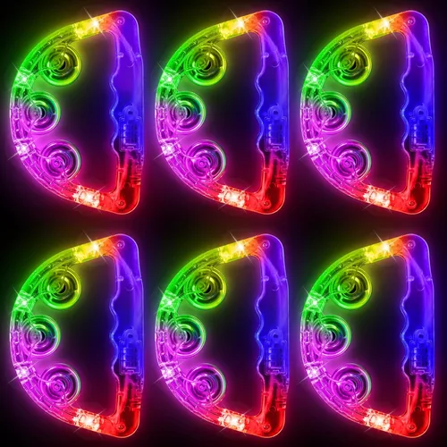 Vista 10 de Aywewii Pandereta LED – Juguetes sensoriales iluminados para niños con autismo y necesidades especiales, instrumento musical para niños pequeños