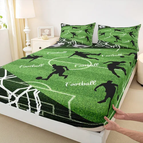 Vista 8 de Homewish Axolotl - Sábana bajera ajustable Kawaii para niños, tamaño individual, juego de ropa de cama de teñido anudado con pintura de acuarela