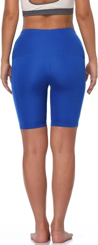 Vista 5 de NELEUS Pantalones cortos de compresión para mujer con bolsillo