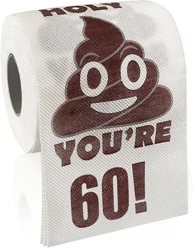 Vista 14 de Regalos de feliz cumpleaños número 10, rollo de papel higiénico divertido de 3 capas, papel higiénico impreso Holy Poop You're 10, regalo de bromas
