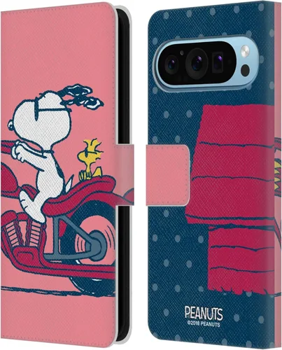 Vista 15 de Head Case Designs Officially Licensed Peanuts Charlie & Woodstock Nap Halfs and Laughs Leather Wallet Case Compatible with Google Pixel 8
