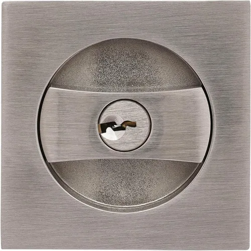 Vista 2 de Juego de 2 candados ocultos de acero cromado resistente para puerta de seguridad, garaje, cobertizo, furgoneta