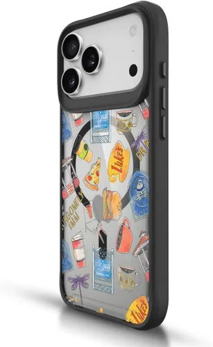 Vista 2 de Head Case Designs Gilmore - Funda negra a prueba de golpes con diseño de dibujos animados para niñas con licencia