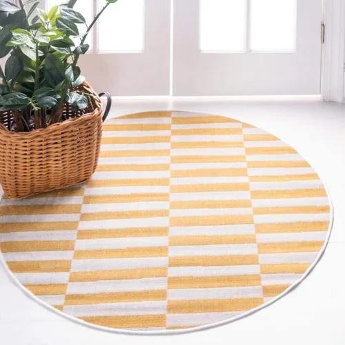 Vista 11 de Unique Loom Williamsburg Collection - Alfombra informal de transición gruesa con rayas alternas (8 pies x 10 pies, rectangular, gris/beige)
