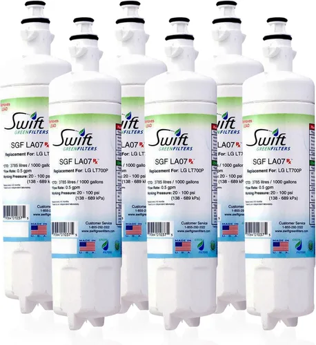 Vista 11 de Filtro de agua de repuesto farmacéutico SGF-LA07 Rx para LG LT700-P, 46-9690, ADQ36006102, ADQ36006101, EFF-6032A, PH21410 de Swift Green Filters