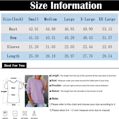 Vista 7 de Pkabogbi Sudadera casual de manga larga con cuello redondo para mujer, holgada, ligera, sin botones