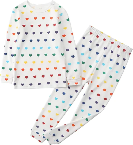 Vista 32 de Owlivia Conjunto de pijama para niños pequeños de 12 meses a 8 años Conejo A-gris