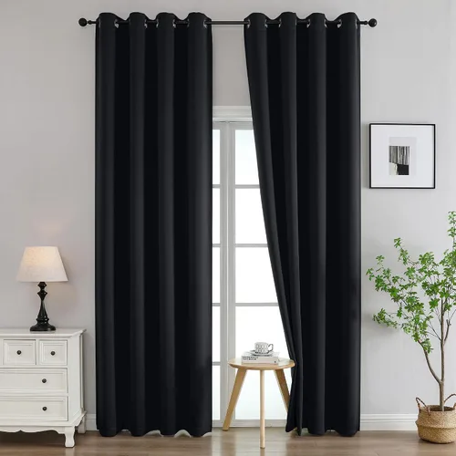 Vista 138 de Simplebrand Juego de 2 paneles de cenefa aguamarina para ventana de cocina de 14 pulgadas de largo, cortinas de oscurecimiento de habitación