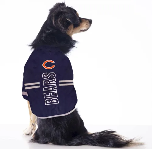 Vista 4 de Pets First NFL Chicago Bears Camiseta para Perro, Camiseta de Fútbol Americano para Perros y Gatos - Camiseta Deportiva Duradera para MASCOTAS - 3
