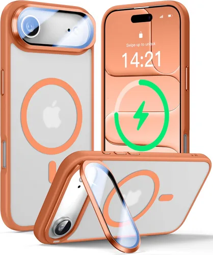 Vista 9 de VOFATA [Protección Completa Mejorada de la Cámara] para Funda iPhone Air con Cubierta de Cámara con Soporte [Compatible con MagSafe][Protección