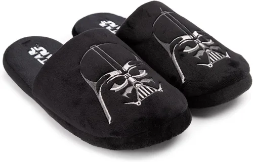 Vista 4 de STAR WARS Zapatillas de hombre Darth Vader Dark Side Poliéster House Shoes Negro
