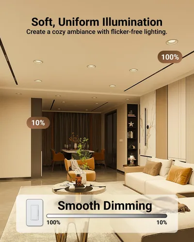 Vista 7 de Sunco - Paquete de 12 bombillas LED BR30, bombillas empotradas, bombilla de inundación para interiores, 850 LM, 11 W (equivalente a 65 W), CCT 3000k